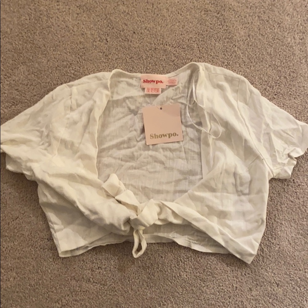 Showpo Ribbon Cropped Top